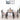 Wooden Dining Set Industrial Style Wood