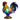Ranley Rooster Stained Glass Table Lamp Multicolour Resin Night Light