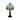 Tuomoxte Tiffany Table Lamp Blue Stained Glass 38cm Antique Resin Base