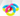 TPR Rubber Three-color Thorn Ring Bite-resistant Toys