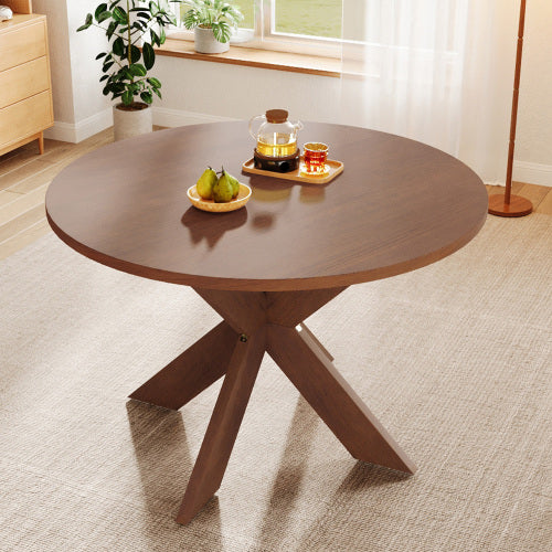 Round Dining Table Modern Farmhouse Kitchen Table, Cherry – Fruits of ...